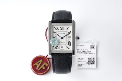 AF Factory Swiss Replica Cartier Tank Solo 361L Stainless Steel Case Watches 31mm Small